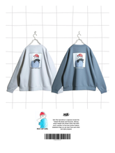 RED CAP GIRL Cat with Girl Silk Touch Sweatshirt